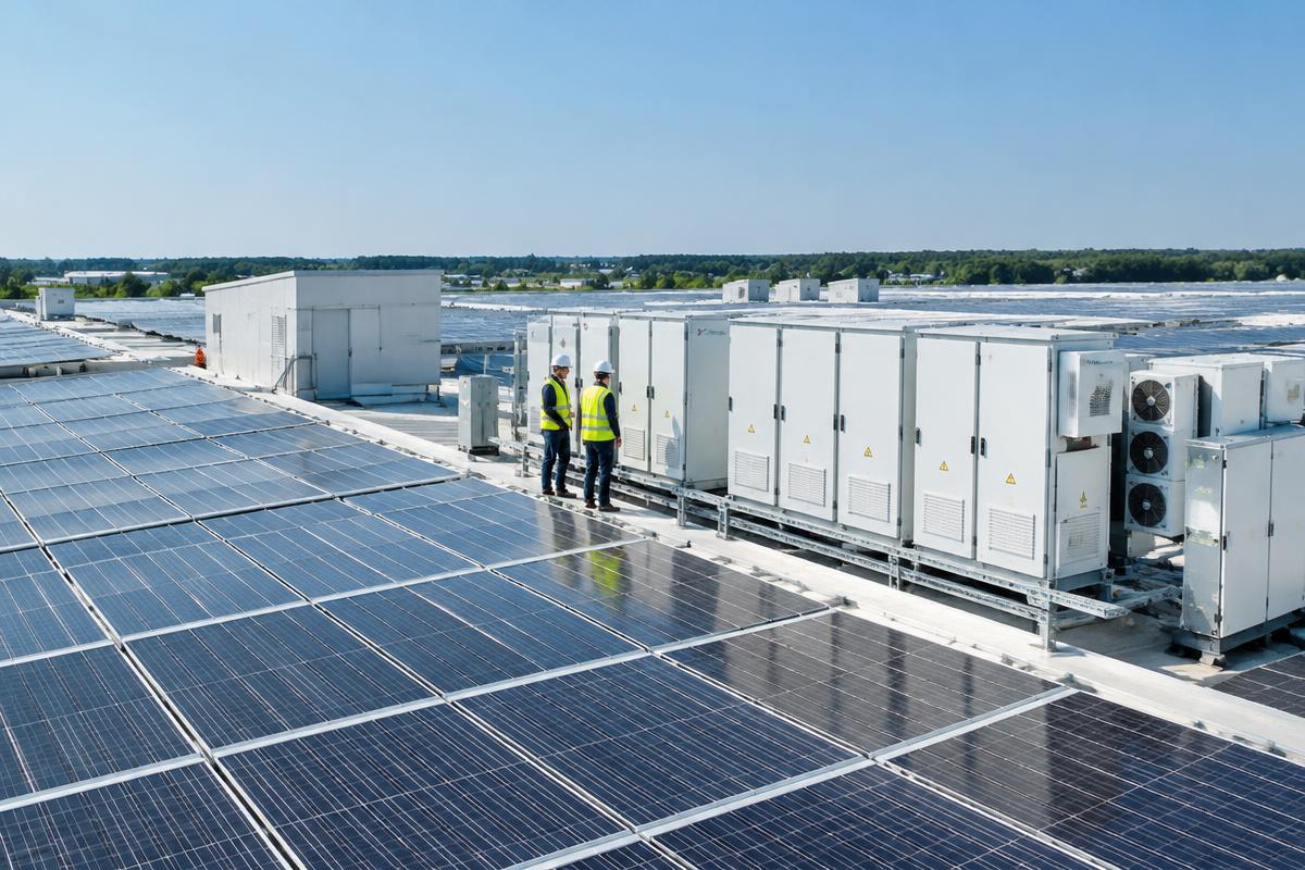 Impianto fotovoltaico aziendale con sistemi di accumulo